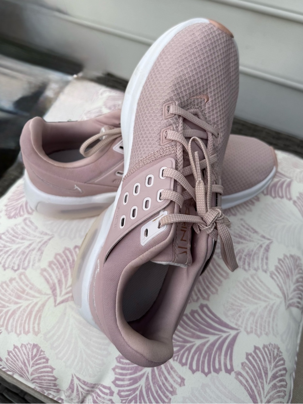 Nike Air Max Bella TR4 Women’s Dusty Pink Athletic Sneakers - Mesh Lace-Up